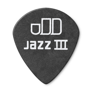 Dunlop 482P073 Tortex Pitch Black Jazz III Pick 0.73mm (12-Pack)