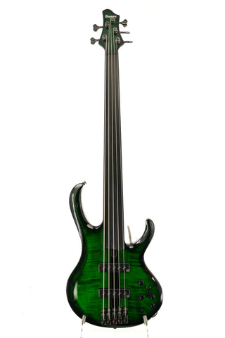 Ibanez SDGB1 Steve Di Giorgio Signature Fretless Bass - Dark Moss Burst - Ser. I231105885