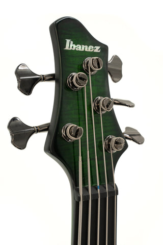 Ibanez SDGB1 Steve Di Giorgio Signature Fretless Bass - Dark Moss Burst - Ser. I231105885