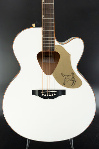 Used Gretsch G5022CWFE Rancher Falcon Jumbo Acoustic-Electric Guitar - White - Ser. IS201216852