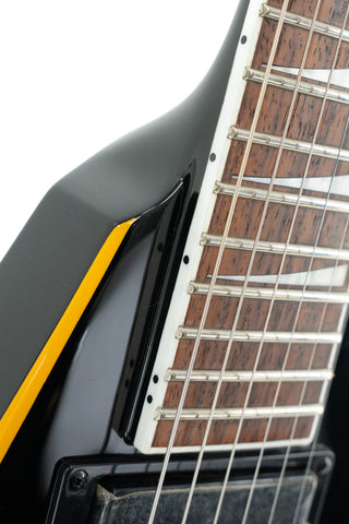 Used Jackson X Series Rhoads RRX24 - Black with Yellow Bevels - Ser. ICJ1855566