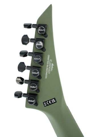 Used Jackson X Series Rhoads RRX24 - Matte Army Drab with Black Bevels - Ser. ICJ2245531