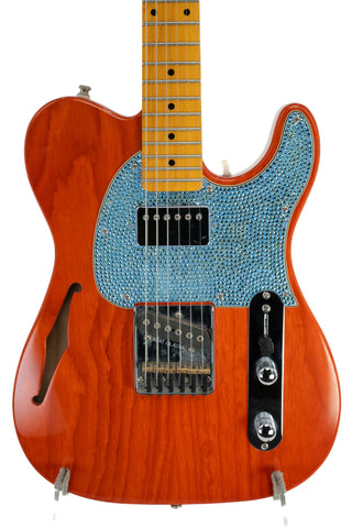 Used G&L Tribute Series ASAT Classic Bluesboy Semi-Hollow with Maple Fretboard - Clear Orange