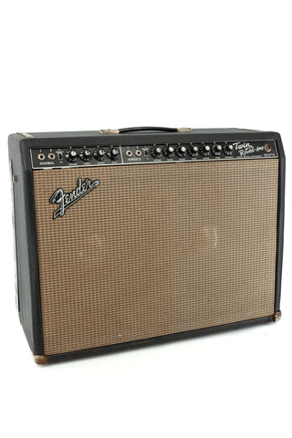 Used Vintage 1967 Fender Twin Reverb Black Panel 2-Channel 85-Watt 2x12 Guitar Combo