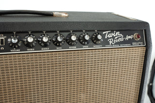 Used Vintage 1967 Fender Twin Reverb Black Panel 2-Channel 85-Watt 2x12 Guitar Combo