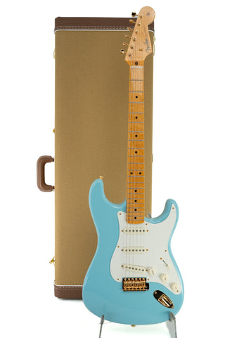 Used Fender Custom Shop '59 Reissue Stratocaster NOS Birdseye Maple Neck Gold Hardware - Daphne Blue 2023