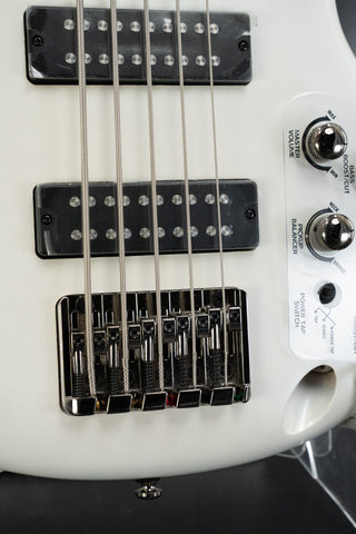 Used Ibanez SR305E 5 String Electric Bass - Pearl White