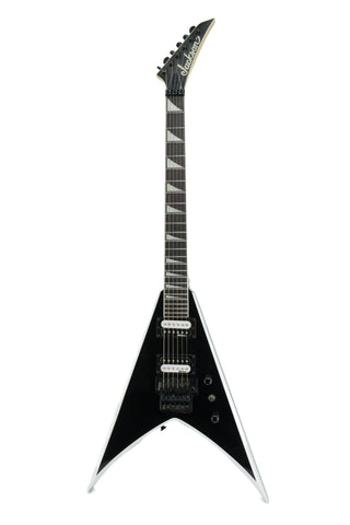 Used Jackson JS32 King V Black with White Bevels