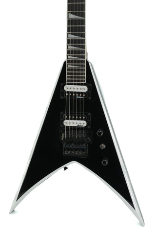 Used Jackson JS32 King V Black with White Bevels