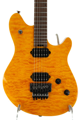 Used EVH Wolfgang Standard QM Baked Maple - Transparent Amber - Ser. ICE2002294