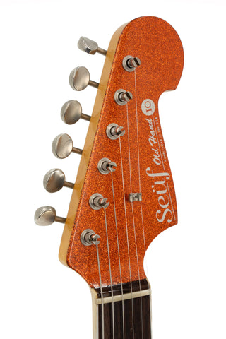 Seuf OH-10 Tangerine Sparkle - Matching Headstock