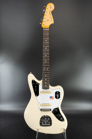 Used Fender Johnny Marr Jaguar Olympic White with Rosewood Fingerboard