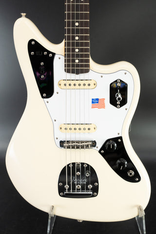 Used Fender Johnny Marr Jaguar Olympic White with Rosewood Fingerboard