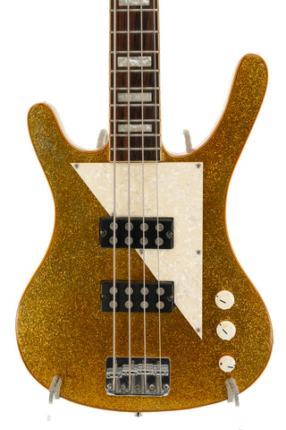 Used Musicvox Bass Guitar MI-5 - Gold Sparkle