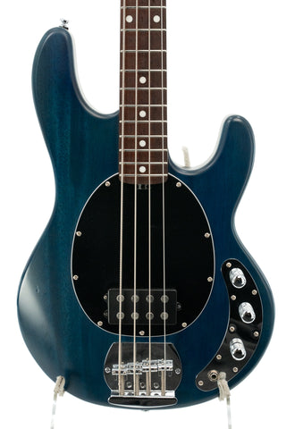 Used Sterling Sub4 Stingray Bass - Satin Transparent Blue