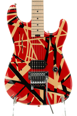 Used EVH Striped Series - Red Black and White Stripes - Ser. EVH2107940