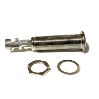 Allparts Switchcraft® Stereo Long Threaded Barrel Jack - Nickel