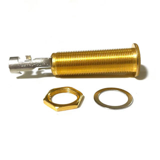 Allparts Switchcraft® Stereo Long Threaded Barrel Jack - Gold