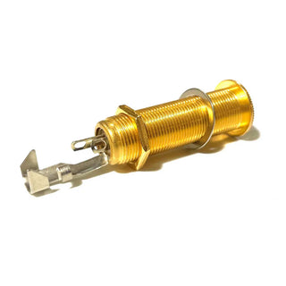 Allparts Switchcraft® Stereo Long Threaded Barrel Jack - Gold