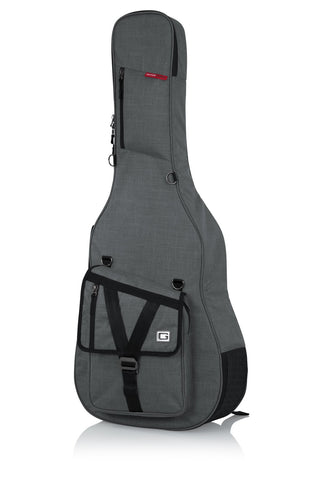 Gator Transit Series Acoustic Guitar Gig Bag - Light Grey