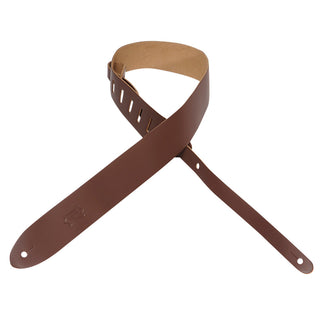 Levy's 2" Chrome-Tan Leather Guitar Strap - Brown