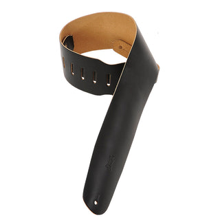 Levy's 3.5" Chrome-tan Leather Bass Strap - Black