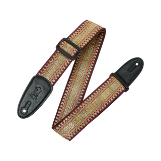 Levy's 2" Woven Jacquard Strap - Burgundy Thai Motif