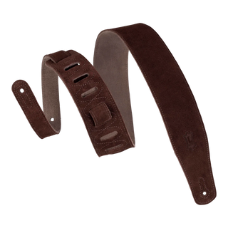 Levy's 2.5" Suede Guitar Strap - Brown