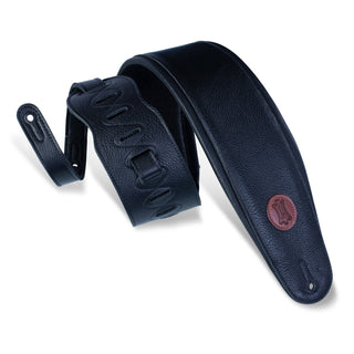 Levy's 4.5" Garment Leather Bass Strap - Black