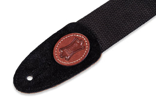 Levy's 2" Signature Series Cotton Guitar Strap - Black