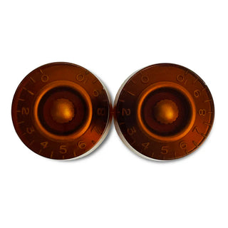 Allparts PK-0130 Set of 2 Vintage-style Speed Knobs - Amber