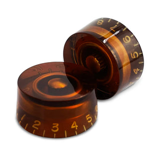 Allparts PK-0130 Set of 2 Vintage-style Speed Knobs - Amber