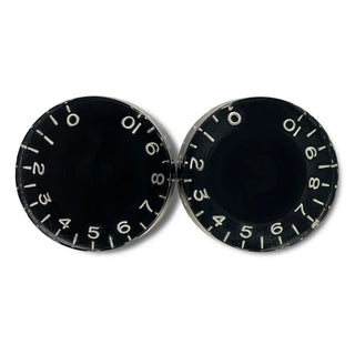 Allparts PK-0130-023 Vintage Style Speed Knobs 2 Pack - Black