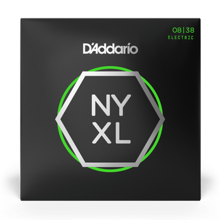 D'Addario NYXL Nickel Wound Electric Guitar Strings - Extra Super Light 8-38