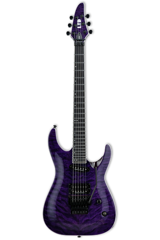 ESP LTD ALR-II QM Andy LaRocque Signature - See Thru Purple