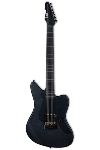 ESP LTD AW-XJ7 Alex Wade Signature 7-String Baritone Evertune - Black Open Grain Satin