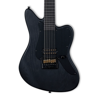 ESP LTD AW-XJ7 Alex Wade Signature 7-String Baritone Evertune - Black Open Grain Satin