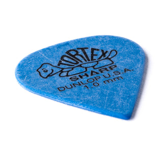 Dunlop Tortex Sharp Guitar Picks - 1.0mm Blue (12-pack)