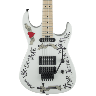 Charvel Warren DeMartini USA Signature Frenchie - Snow White with Frenchie Graphic - Safe Haven Music